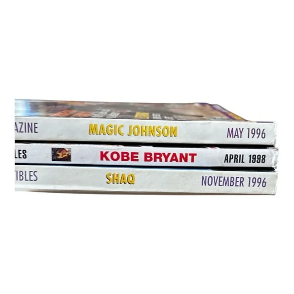 KOBE BRYANT & SHAQ &‎ Magic Johnson Lot (x3) 1996, 1998 Tuff Stuff